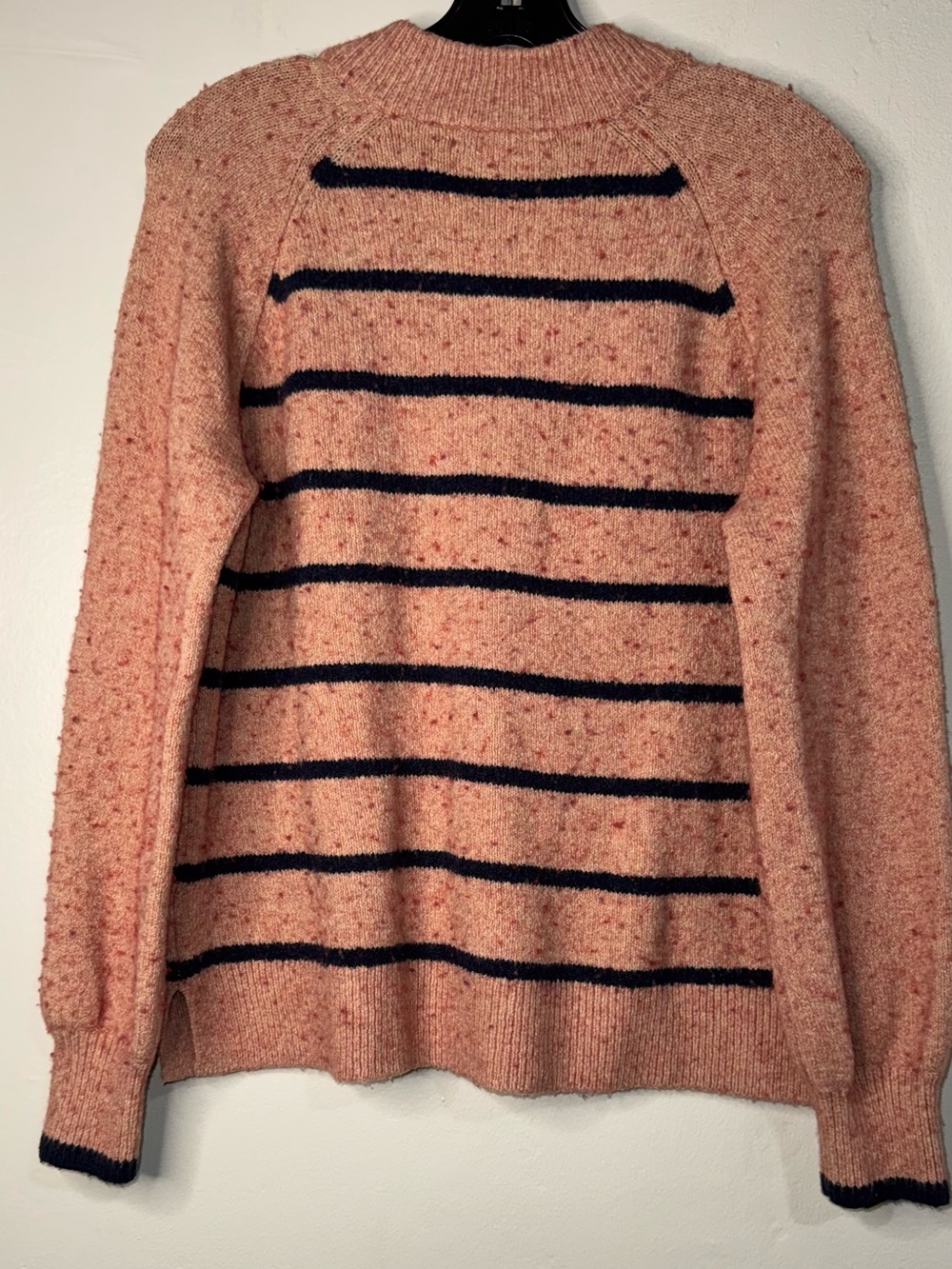 Madewell Pink and Navy Striped Crewneck Sweater - Picture 7 of 11